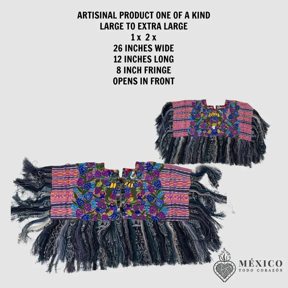 Cape huipil  only One of a kind one size SEE measurements one size fits all
